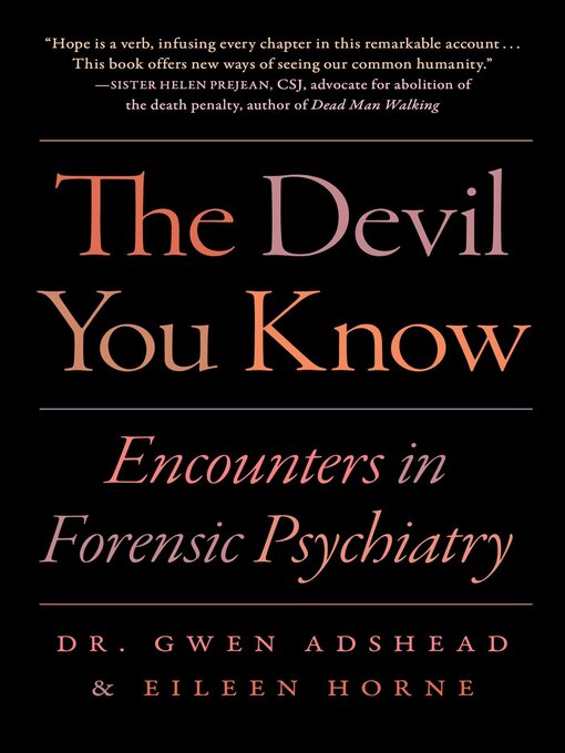 Title details for The Devil You Know by Gwen Adshead - Wait list